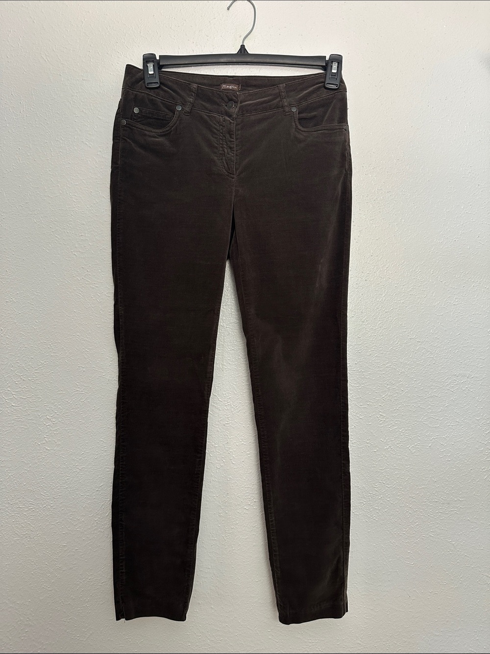 McLaughlin Velour Five Pocket Skinny Pants